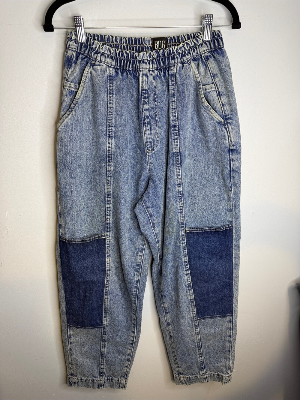 BDG Two-Tone Blue Patchwork Denim